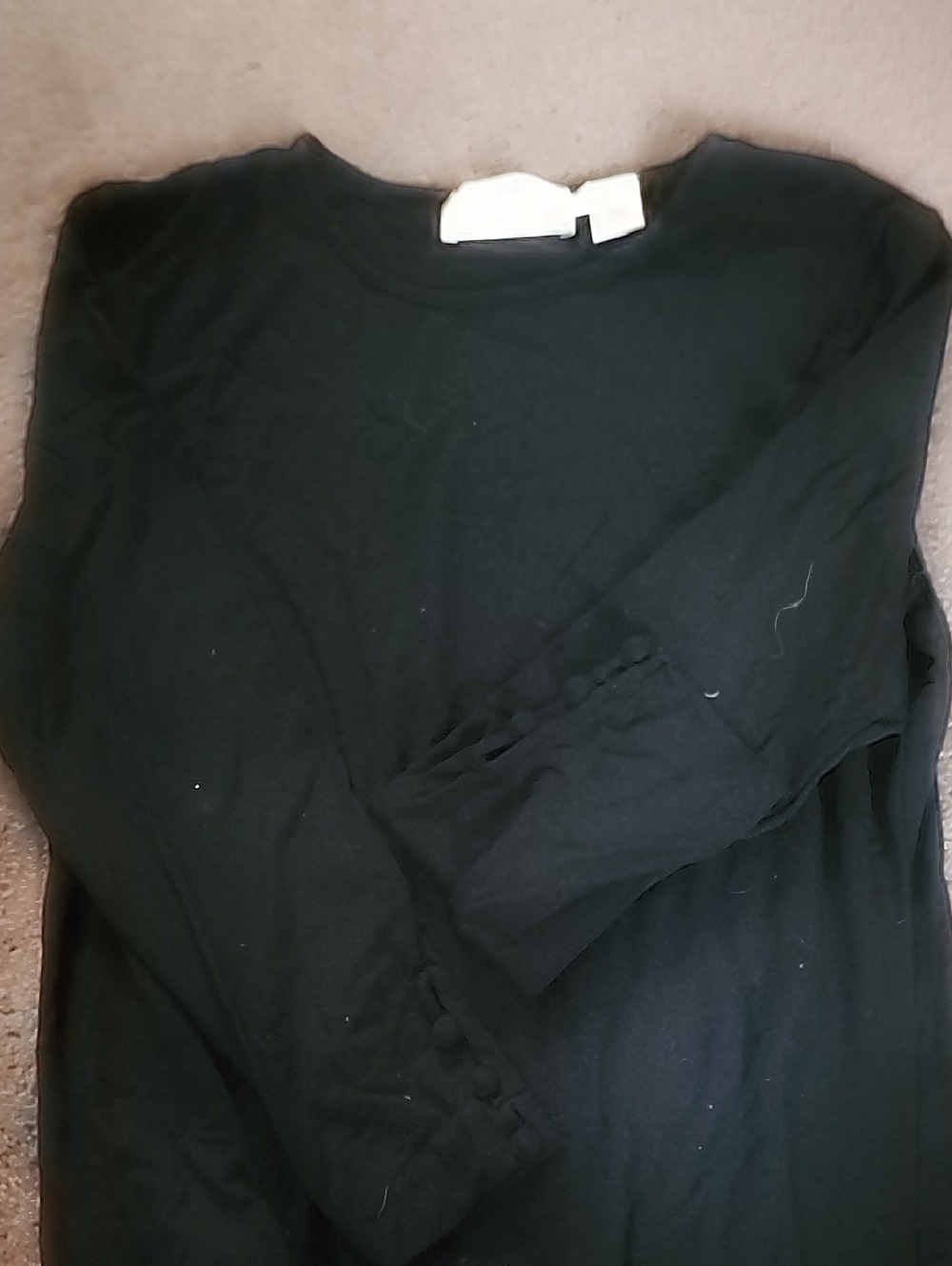 Dana Buchman Black Long Sleeve Top